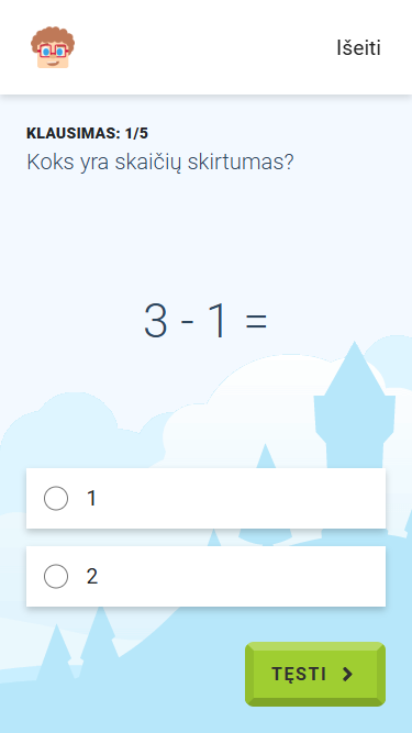 Gudrutis Dutis pratimo "Atimtis iki 10" peržiūra telefone