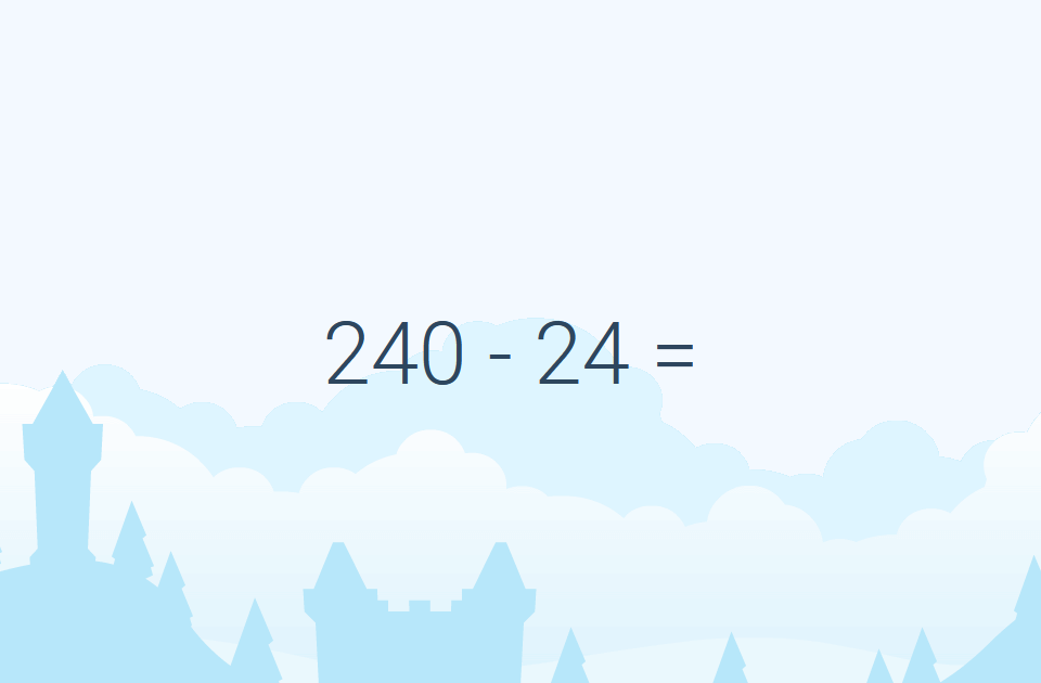 Gudrutis Dutis pratimo "Atimtis iki 1000 atimant dviženklį skaičių", skirto antros klasės matematikai, užduoties pavyzdys (1)