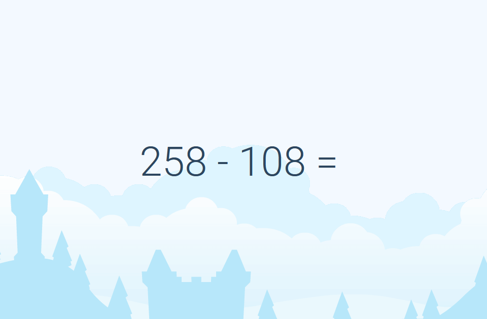 Gudrutis Dutis pratimo "Atimtis iki 1000 atimant triženklį skaičių", skirto antros klasės matematikai, užduoties pavyzdys (1)
