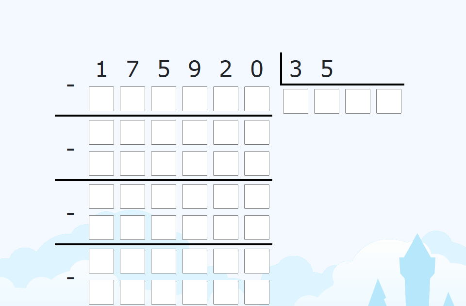 Gudrutis Dutis pratimo "Dalyba kampu iki 1000 000 iš dviženklio skaičiaus", skirto ketvirtos klasės matematikai, užduoties pavyzdys (1)